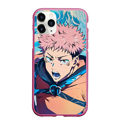 Чехол iPhone 11 Pro матовый Юдзи Итадори из Jujutsu Kaisen, цвет: 3D-малиновый