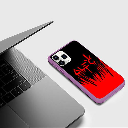 Чехол iPhone 11 Pro матовый Alec Monopoly капиталист / 3D-Фиолетовый – фото 3