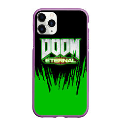 Чехол iPhone 11 Pro матовый Doom, цвет: 3D-фиолетовый