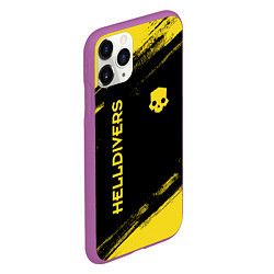 Чехол iPhone 11 Pro матовый Logo Helldivers, цвет: 3D-фиолетовый — фото 2