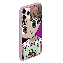 Чехол iPhone 11 Pro матовый Azumanga Daioh Тиё Михама, цвет: 3D-розовый — фото 2