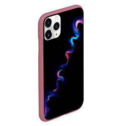 Чехол iPhone 11 Pro матовый Звёздный дым, цвет: 3D-малиновый — фото 2