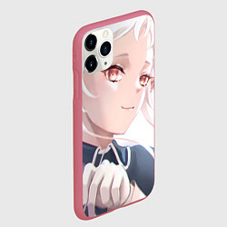 Чехол iPhone 11 Pro матовый Реинкарнация Безработного Сильфиетта smile, цвет: 3D-малиновый — фото 2