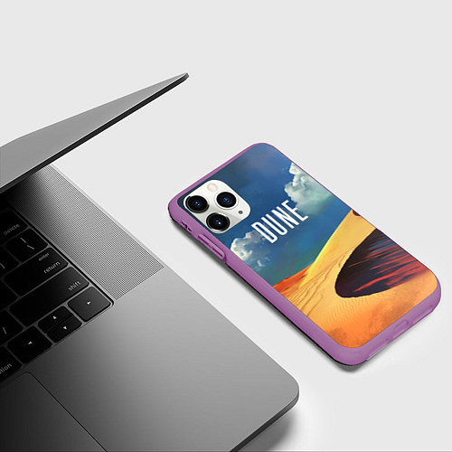 Чехол iPhone 11 Pro матовый Sands - Dune / 3D-Фиолетовый – фото 3