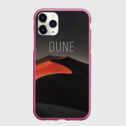 Чехол iPhone 11 Pro матовый Дюна - песок, цвет: 3D-малиновый