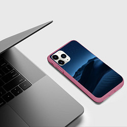 Чехол iPhone 11 Pro матовый Дюна - звездное небо, цвет: 3D-малиновый — фото 2