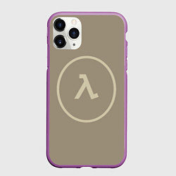 Чехол iPhone 11 Pro матовый Half-Life: Decay бежевый, цвет: 3D-фиолетовый