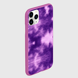 Чехол iPhone 11 Pro матовый Фиолетовый тайдай, цвет: 3D-фиолетовый — фото 2