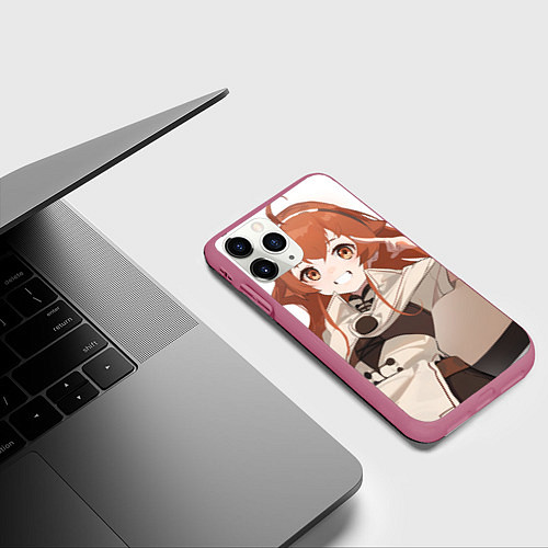 Чехол iPhone 11 Pro матовый Реинкарнация Безработного Eris cute / 3D-Малиновый – фото 3