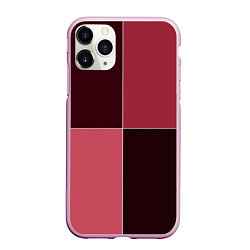 Чехол iPhone 11 Pro матовый Тёмный розовый 4 цвета, цвет: 3D-розовый
