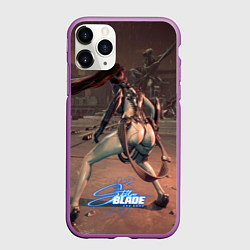 Чехол iPhone 11 Pro матовый Eve Stellar Blade, цвет: 3D-фиолетовый