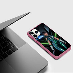 Чехол iPhone 11 Pro матовый Stellar Blade Eve в полный рост, цвет: 3D-малиновый — фото 2