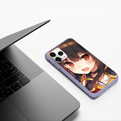 Чехол iPhone 11 Pro матовый Konosuba Мэгумин cute, цвет: 3D-светло-сиреневый — фото 2