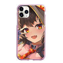 Чехол iPhone 11 Pro матовый Konosuba Мэгумин cute, цвет: 3D-розовый