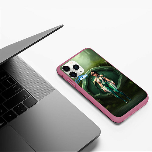 Чехол iPhone 11 Pro матовый Stellar Blade Eve girl / 3D-Малиновый – фото 3