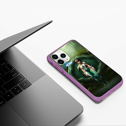 Чехол iPhone 11 Pro матовый Stellar Blade Eve girl / 3D-Фиолетовый – фото 3