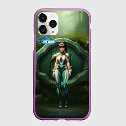 Чехол iPhone 11 Pro матовый Stellar Blade Eve girl, цвет: 3D-фиолетовый