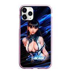 Чехол iPhone 11 Pro матовый Stellar Blade sexy Eve в открытом костюме, цвет: 3D-розовый