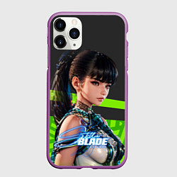 Чехол iPhone 11 Pro матовый Stellar Blade Eve яркий зеленый, цвет: 3D-фиолетовый