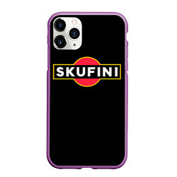 Чехол iPhone 11 Pro матовый Skufini, цвет: 3D-фиолетовый