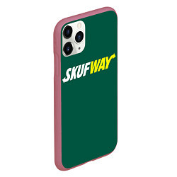 Чехол iPhone 11 Pro матовый Skuf - way, цвет: 3D-малиновый — фото 2