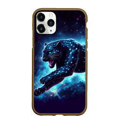 Чехол iPhone 11 Pro матовый Fantastic star panter - ai art fantasy, цвет: 3D-коричневый