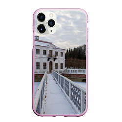 Чехол iPhone 11 Pro матовый Петергоф дворец Марли, цвет: 3D-розовый