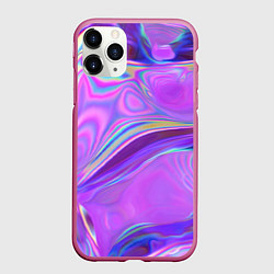 Чехол iPhone 11 Pro матовый Неоновый розовый бензин, цвет: 3D-малиновый