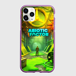 Чехол iPhone 11 Pro матовый Abiotic Factor атомный завод, цвет: 3D-фиолетовый