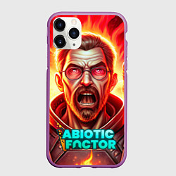 Чехол iPhone 11 Pro матовый Abiotic Factor персонаж, цвет: 3D-фиолетовый