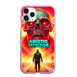Чехол iPhone 11 Pro матовый Abiotic Factor монстр с черепом, цвет: 3D-розовый