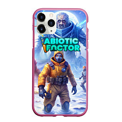 Чехол iPhone 11 Pro матовый Abiotic Factor ледяной ужас, цвет: 3D-малиновый