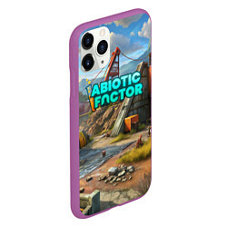 Чехол iPhone 11 Pro матовый Abiotic Factor атомный мир, цвет: 3D-фиолетовый — фото 2