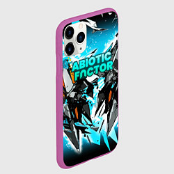 Чехол iPhone 11 Pro матовый Abiotic Factor лого яркий абстракт, цвет: 3D-фиолетовый — фото 2