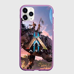 Чехол iPhone 11 Pro матовый Вин Дизель ark 2, цвет: 3D-фиолетовый