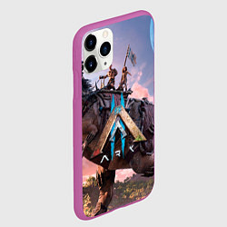 Чехол iPhone 11 Pro матовый Вин Дизель ark 2, цвет: 3D-фиолетовый — фото 2
