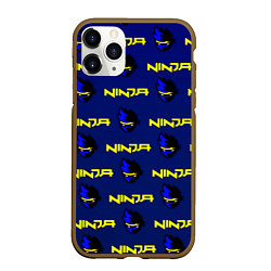 Чехол iPhone 11 Pro матовый Ninja fortnite games, цвет: 3D-коричневый