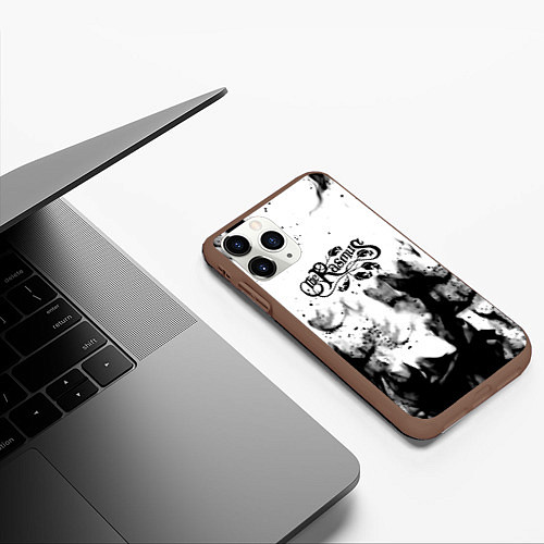 Чехол iPhone 11 Pro матовый Rasmus smoke steel / 3D-Коричневый – фото 3