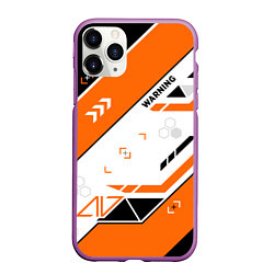 Чехол iPhone 11 Pro матовый Asiimov AWP skin, цвет: 3D-фиолетовый