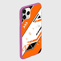 Чехол iPhone 11 Pro матовый Asiimov AWP skin, цвет: 3D-фиолетовый — фото 2