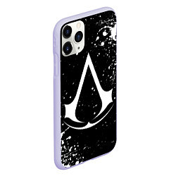 Чехол iPhone 11 Pro матовый White logo of assasin, цвет: 3D-светло-сиреневый — фото 2