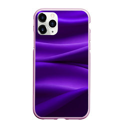 Чехол iPhone 11 Pro матовый Фиолетовый шелк, цвет: 3D-розовый