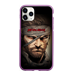 Чехол iPhone 11 Pro матовый Metal gear Venom Snake, цвет: 3D-фиолетовый