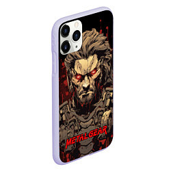 Чехол iPhone 11 Pro матовый Venom Snake Metal gear game, цвет: 3D-светло-сиреневый — фото 2