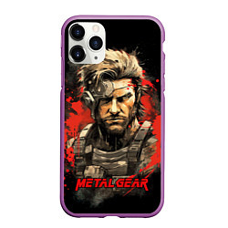 Чехол iPhone 11 Pro матовый Venom Snake Metal gear game, цвет: 3D-фиолетовый