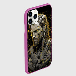 Чехол iPhone 11 Pro матовый Venom Snake cyber Metal gear game, цвет: 3D-фиолетовый — фото 2