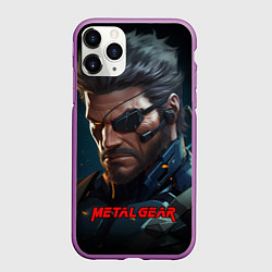 Чехол iPhone 11 Pro матовый Веном Снейк из игры Metal gear, цвет: 3D-фиолетовый