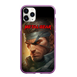 Чехол iPhone 11 Pro матовый Веном Снейк из игры Metal gear, цвет: 3D-фиолетовый