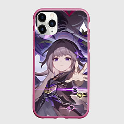 Чехол iPhone 11 Pro матовый Honkai Star Rail Herta, цвет: 3D-малиновый