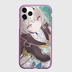 Чехол iPhone 11 Pro матовый Honkai Star Rail Firefly smile, цвет: 3D-фиолетовый